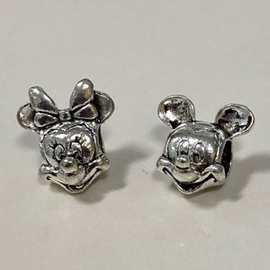 Minnie Mickey Mouse Set 4 Pandora Charm bracelet 925 ALE silver sterling